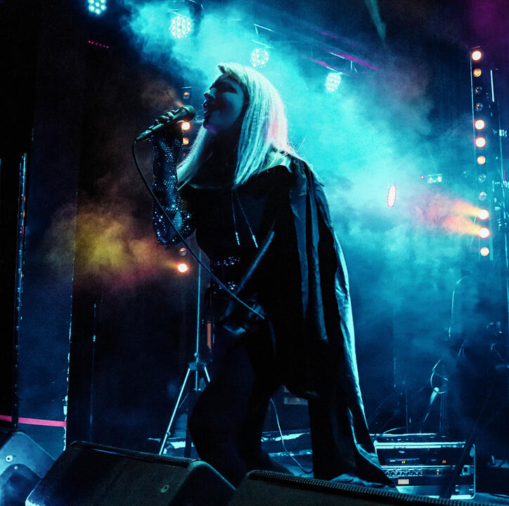 2DCAT performing darkwave set